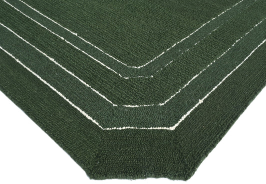 Tuross Moss Green Wool Rug