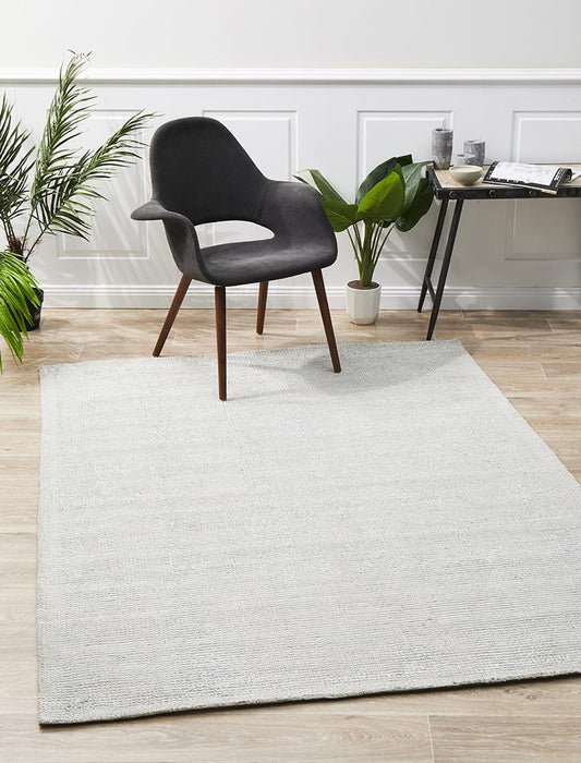 Killcare Sky Silver Cotton Rug