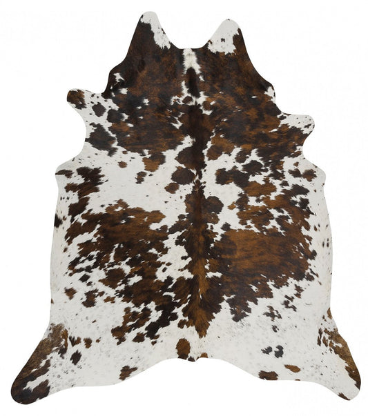 Bruny Natural Vale Brown Leather Rug