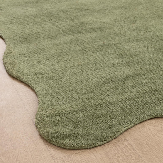 Wooli Green Runner Rug