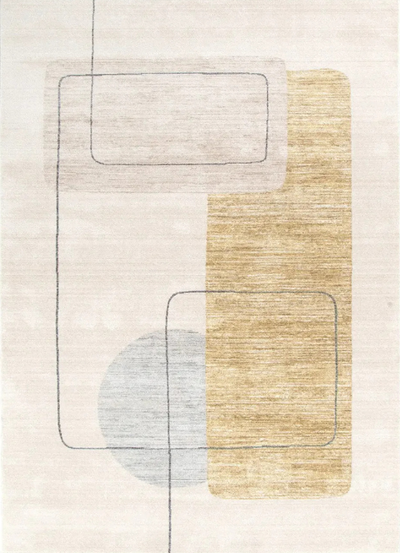 Hampton Ivory Beige Rug — polyester rug, soft neutral, The Inspire Home