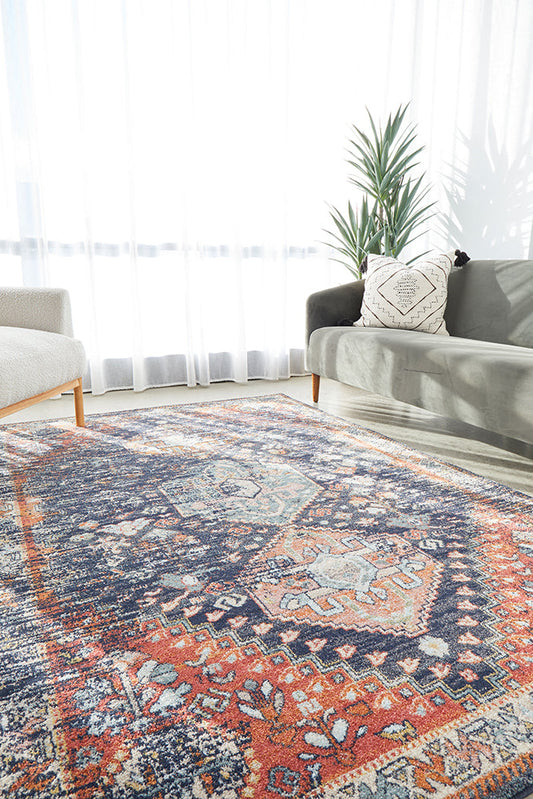 Merimbula Navy Multicolor Rug