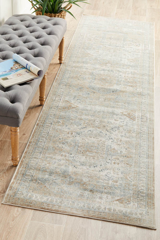 Milton Beige Runner Rug