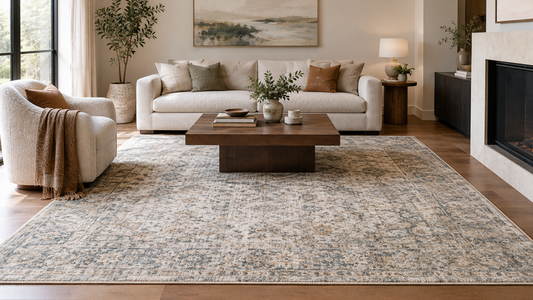 How to Choose the Right Size Transitional Rug for a Living Room