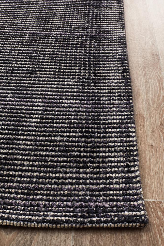 Killcare Black Cotton Rug
