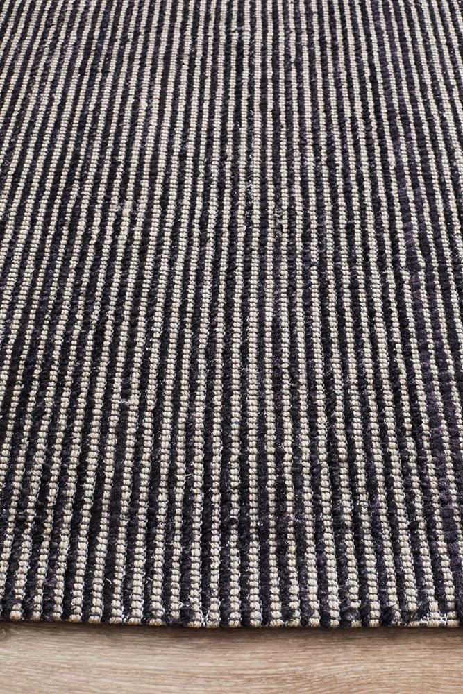 Killcare Black Cotton Rug