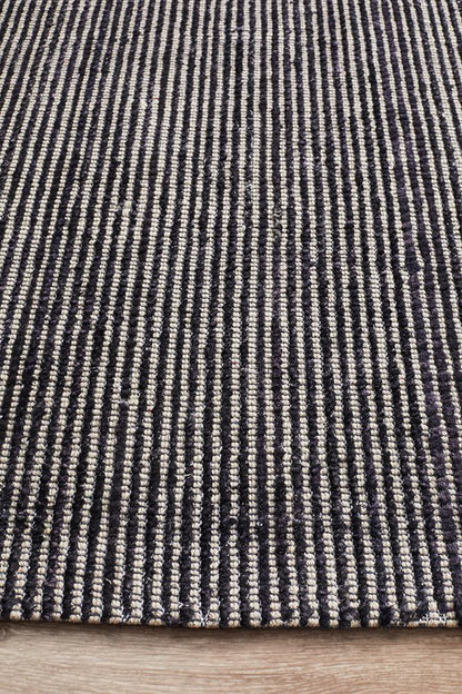 Killcare Black Cotton Rug