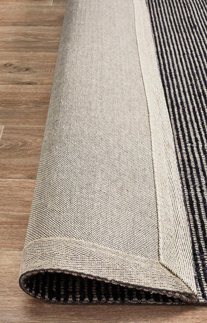 Killcare Black Cotton Rug