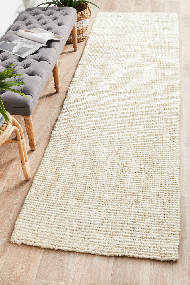 Gerringong Paperbark Natural Jute & Cotton Runner Rug