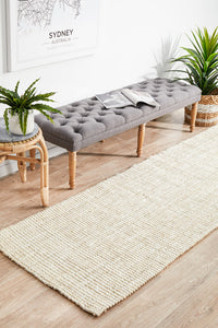 Gerringong Paperbark Natural Jute & Cotton Runner Rug