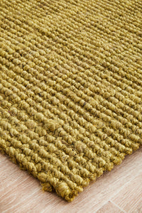 Gerringong Green Jute & Cotton Runner Rug