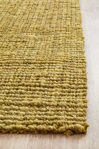 Gerringong Green Jute & Cotton Runner Rug