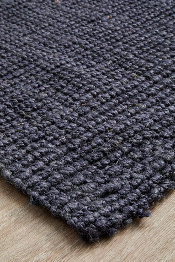 Gerringong Navy Jute & Cotton Rug