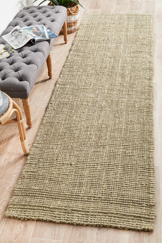 Gerringong Natural Jute & Cotton Runner Rug