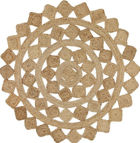 Gerringong Driftwood Natural Jute & Cotton Round Rug