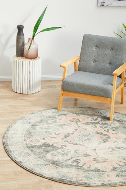 Kiama Grey Round Rug