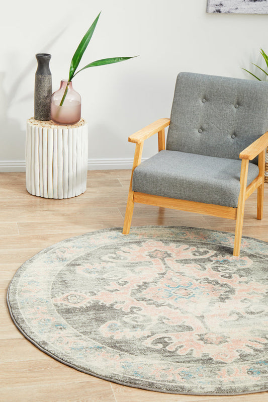 Kiama Grey Round Rug