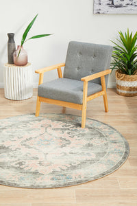 Kiama Grey Round Rug