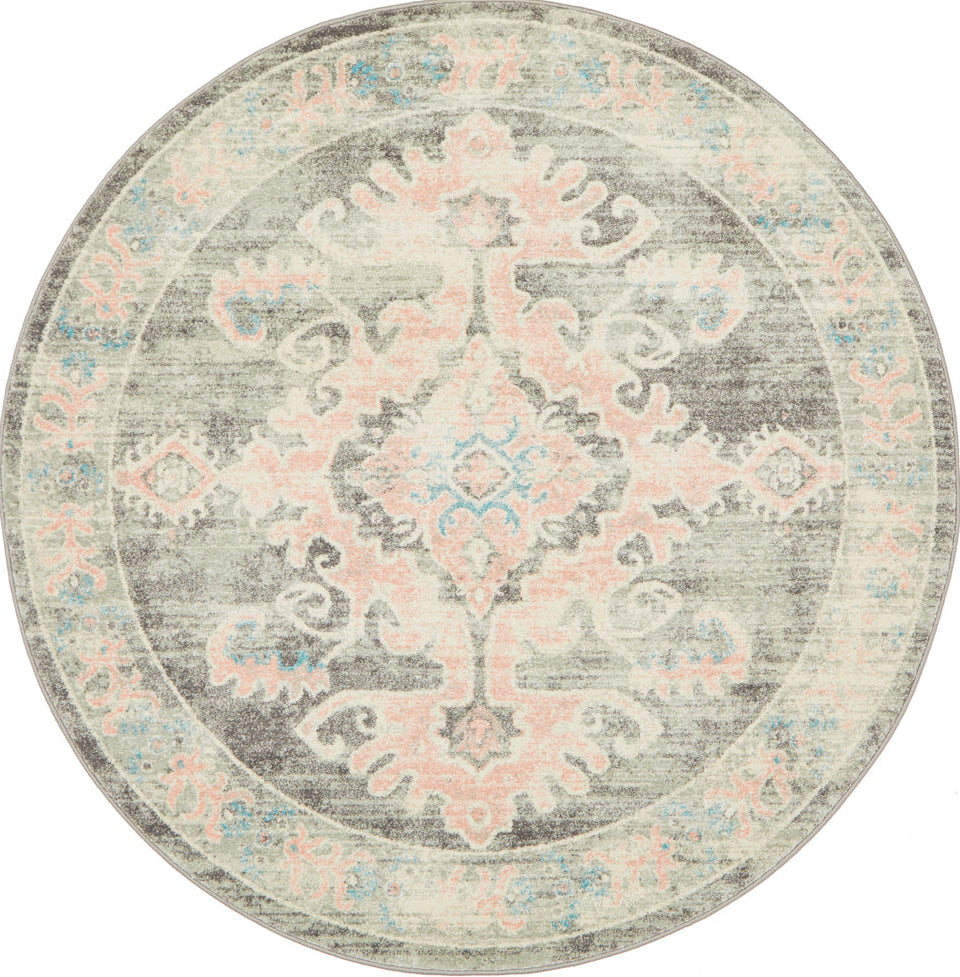 Kiama Grey Round Rug