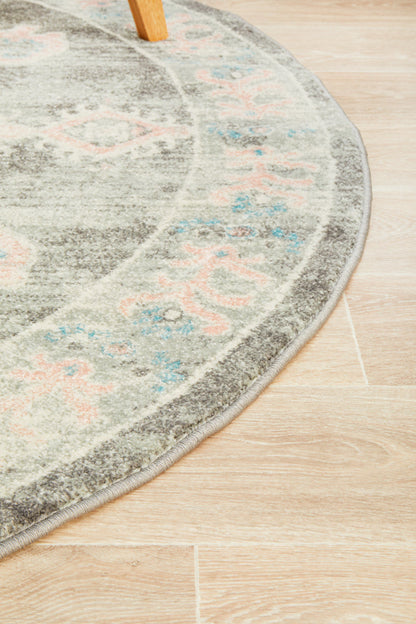Kiama Grey Round Rug