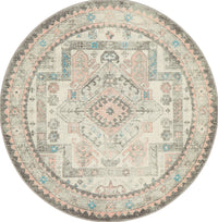 Kiama Silver Round Rug