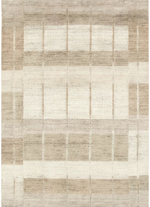 Albany Beige & Brown Wool Rug
