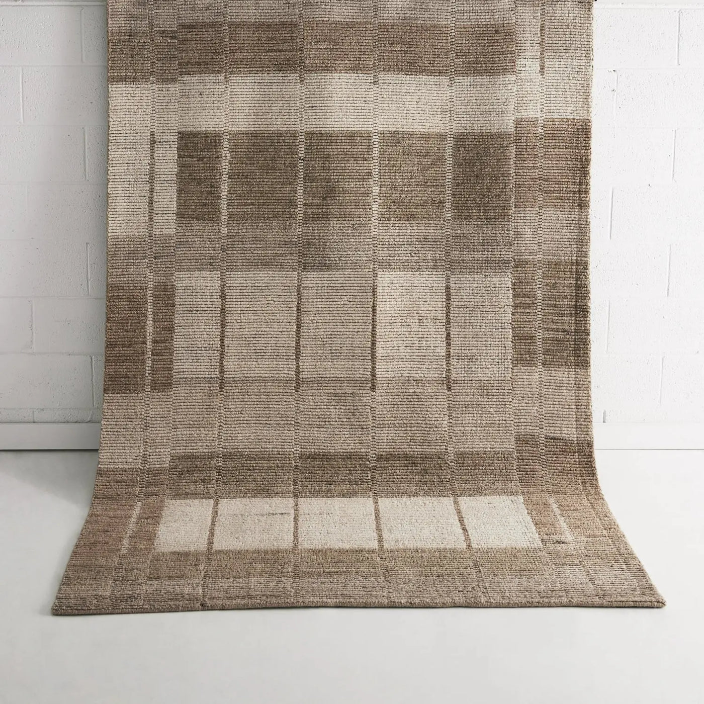 Albany Beige & Brown Wool Rug