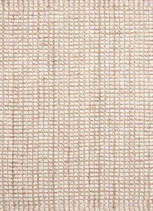 Ash Beige & Brown Wool & Jute Rug