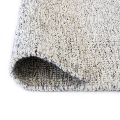 Ash Silver Wool & Jute Rug