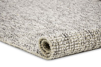 Ash Silver Wool & Jute Rug