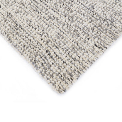 Ash Silver Wool & Jute Rug