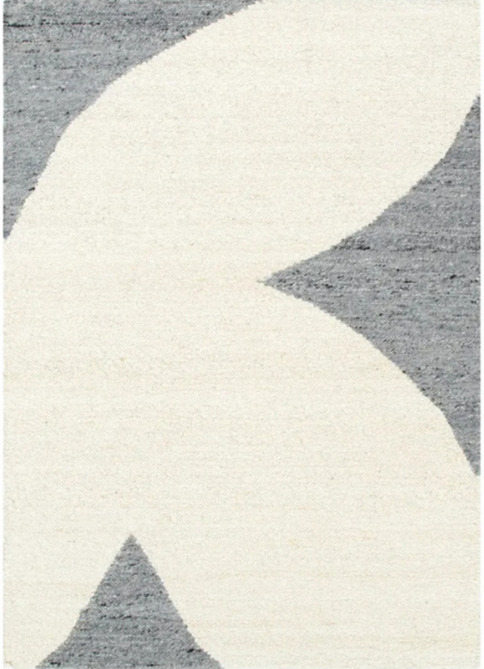 Aspendale Ivory & Grey Wool Rug