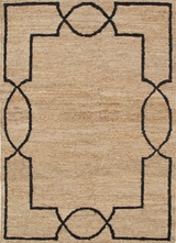 Augusta Brown & Black Jute Rug