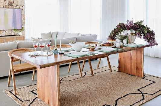 Augusta Brown & Black Jute Rug