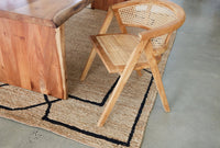 Augusta Brown & Black Jute Rug
