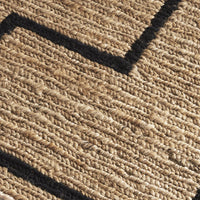 Augusta Brown & Black Jute Rug