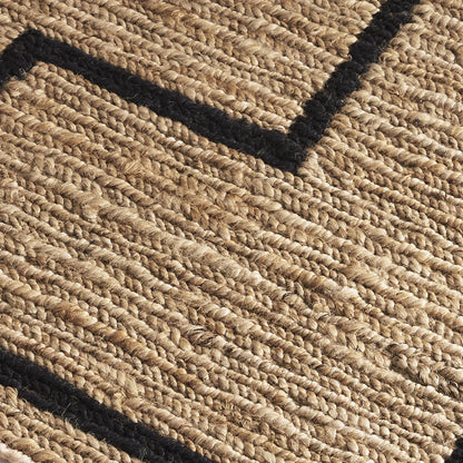 Augusta Brown & Black Jute Rug
