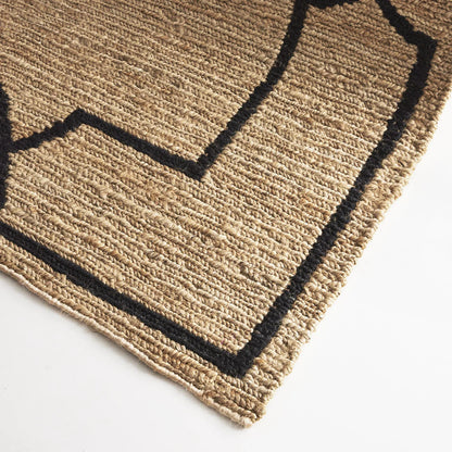 Augusta Brown & Black Jute Rug