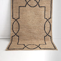 Augusta Brown & Black Jute Rug