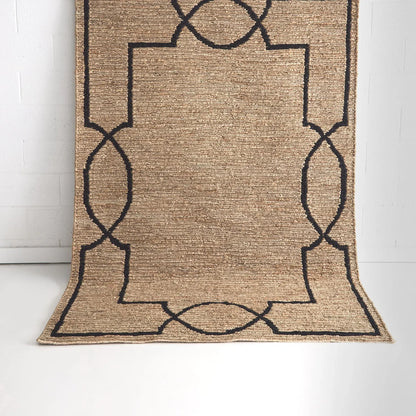 Augusta Brown & Black Jute Rug