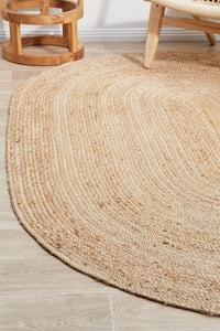 Bawley Natural Jute Oval Rug