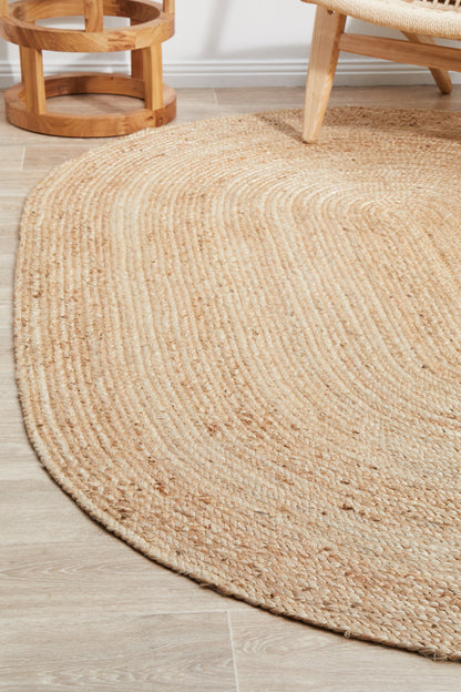 Bawley Natural Jute Oval Rug