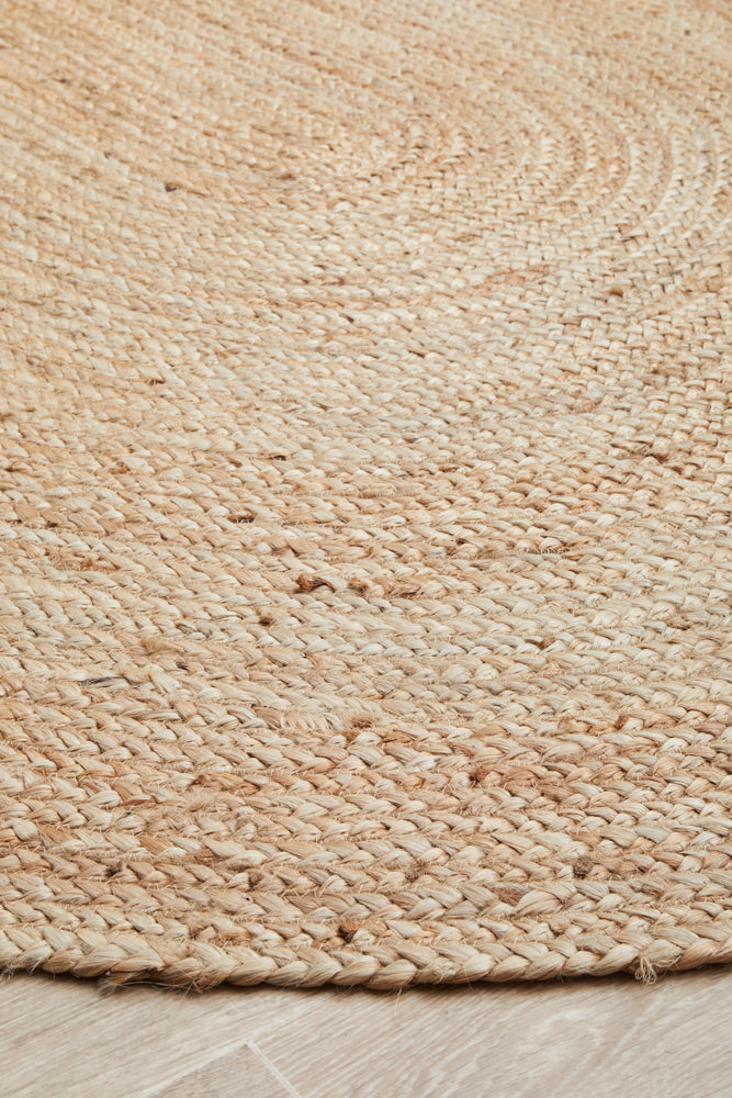 Bawley Natural Jute Oval Rug