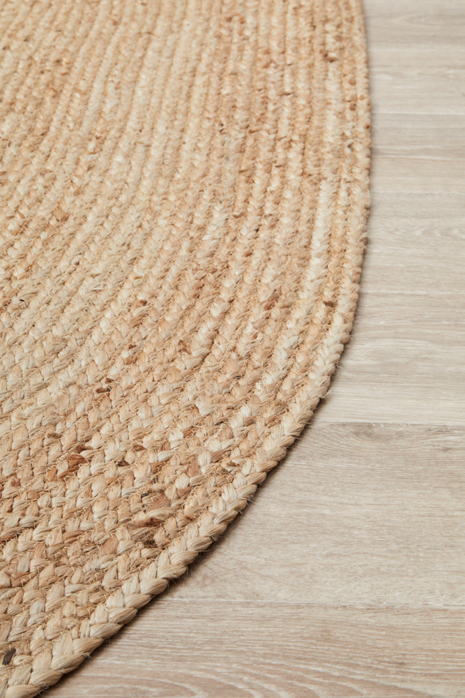 Bawley Natural Jute Oval Rug
