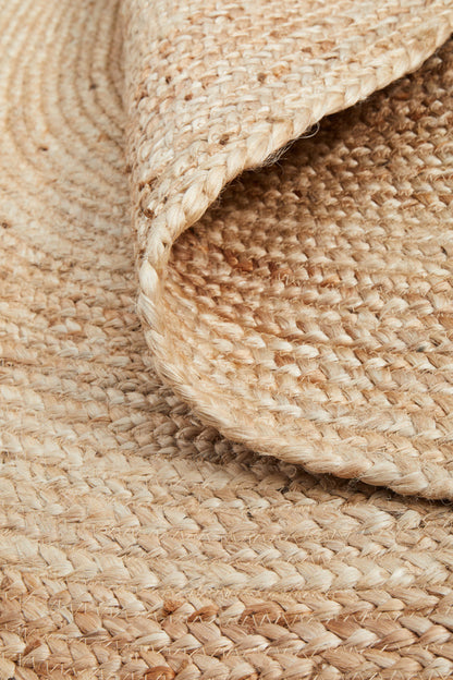 Bawley Natural Jute Oval Rug