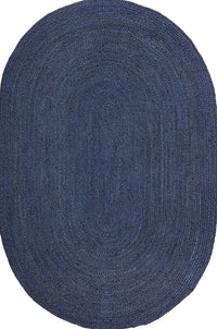 Bawley Navy Jute Oval Rug