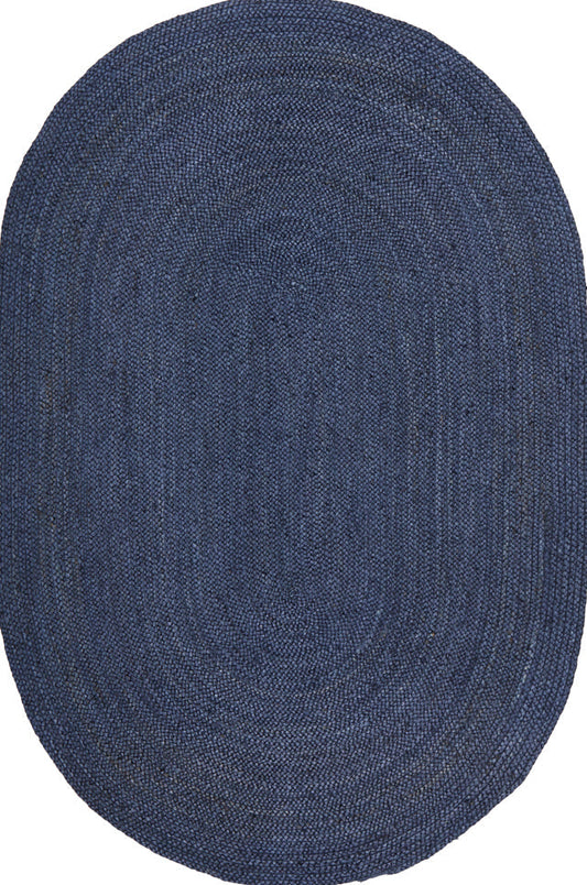 Bawley Navy Jute Oval Rug