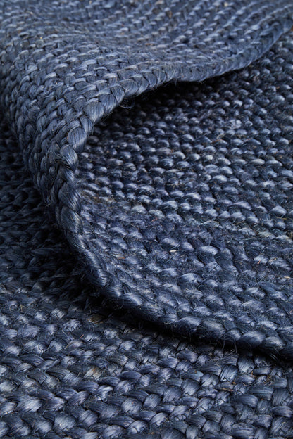 Bawley Navy Jute Oval Rug