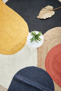 Bawley Navy Jute Oval Rug