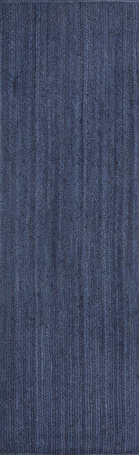 Bawley Navy Jute Runner Rug